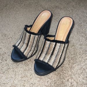 Vintage Havana Brandy Block-Heel Sandal
